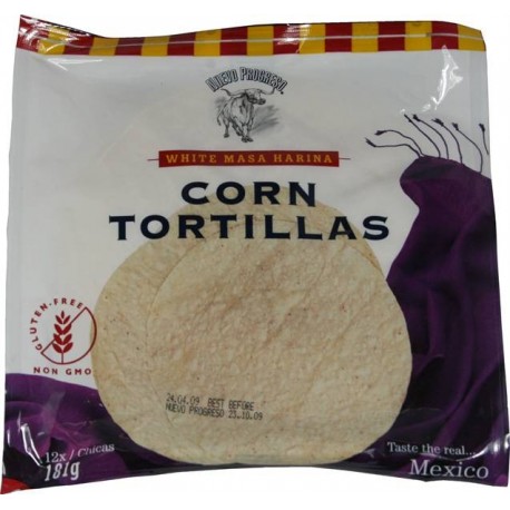 Corn tortillas 181g 12ks bezlepkové