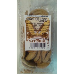 Amaranthové sušenky celozrnné 150g NATURAL