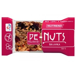 Denuts Ořechová tyčinka Brusinka 35g