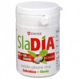 SlaDIA SWISS sladidlo 600 + 100 tablet ZDARMA