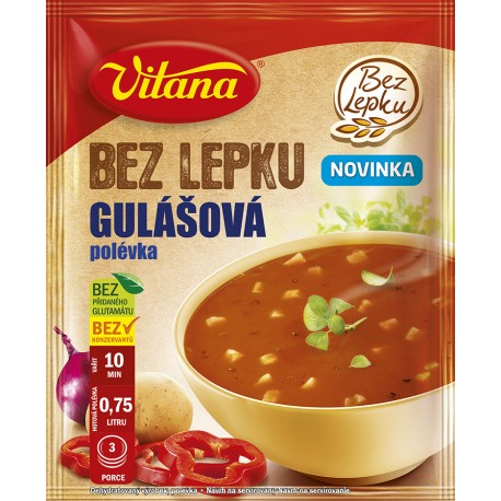 Gulášová polévka bez lepku 60g Vitana