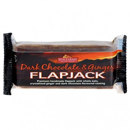 Flapjack ovesný čokoláda se zázvorem bezlepkový 80 g WHOLEBAKE