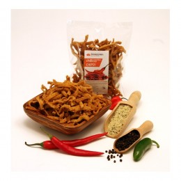 Luštěninové chipsy s chilli papričkou a konopným semínkem 100g DAMODARA
