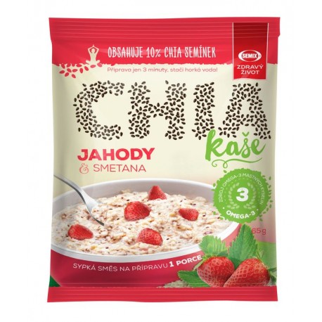 CHIA KAŠE jahody a smetana 65 g Semix