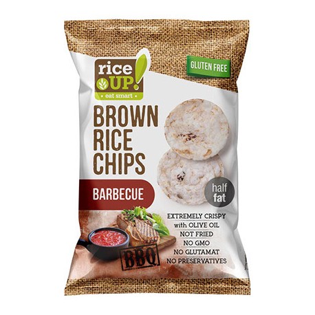 Rýžové chipsy barbecue 60g RICE UP