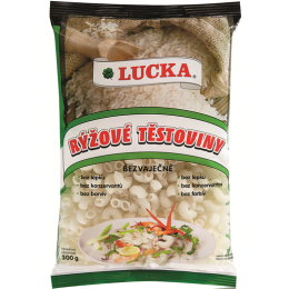 Rýžové těstoviny - kolínka 300g LUCKA.