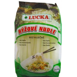 Rýžové těstoviny - nudle 7mm 240g LUCKA.