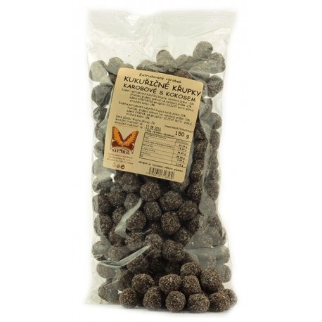 Křupky kukuřičné karobové s kokosem - Natural 150g