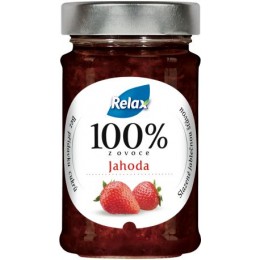 Relax 100% z ovoce Jahoda bez přidaného cukru 220g