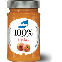 Relax 100% z ovoce Broskev bez přidaného cukru 220g