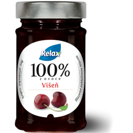 Relax 100% z ovoce Višeň bez přidaného cukru 220g