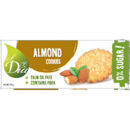 Sušenky BEZ CUKRU s Mandlovymi ořechy 145 g EL DIA