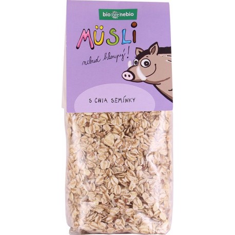 Müsli Nebuď hloupý! S chia semínky 350 g BioNebio