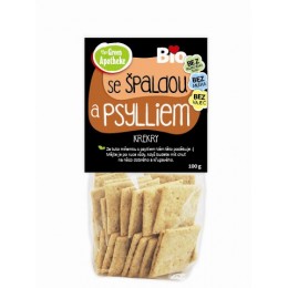 Krekry špaldové s psylliem BIO 100g bez cukru Apotheke