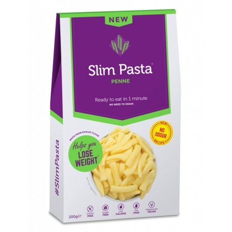 Slim Pasta Penne - nudle ve tvaru penne- bez nálevu a aroma 200g