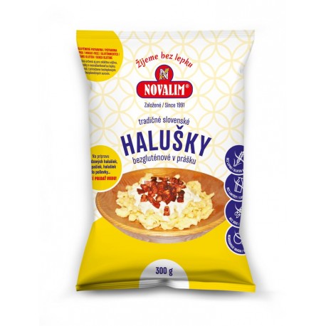 HALUŠKY v prášku bez lepku 300g Novalim