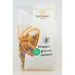 Křupavá granola jablečná bez lepku - Natural 300g