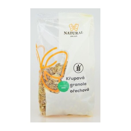 Křupavá granola ořechová bez lepku - Natural 300g