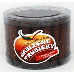Jablečné trubičky s KAROBOVOU polevou dóza - Trutna 420g