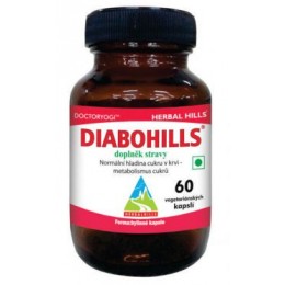 Diabohills - doplněk stravy - Herbal Hills 60 veg. kapslí (normální hladina cukru v krvi - metabolismus cukrů)