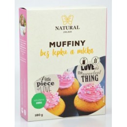 Muffiny s kokosovou moukou bez lepku a mléka - Natural 180g
