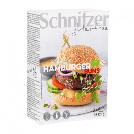 Housky Hamburgerové bez lepku 125g (2x Hamburger Buns ct 8) SCHNITZER