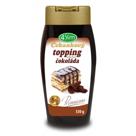 Čekankový topping SLANÝ KARAMEL - 330g 4Slim