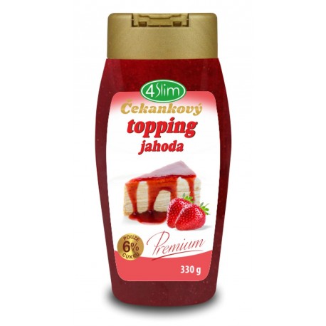 Čekankový topping JAHODA - 330g 4Slim