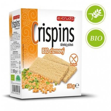 Crispins BIO křehký plátek cizrnový bez lepku - Extrudo 100g