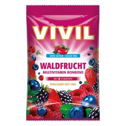Bonbóny bez cukru - Vivil - multivitamín Walfrucht 60g