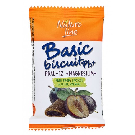 Basic biscuit - sušenky plněné švestkovou náplní bez lepku - Nature Line 50g