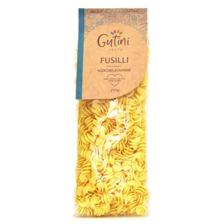 Fusilli těstoviny 250g nízkobílkovinné Gutini