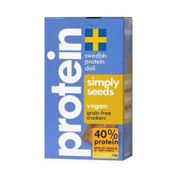 Swedish protein deli - Simply seeds 40% protein crackers 70g bez lepku