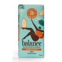 Čokoláda STEVIA mléč. 38% mand.,sůl bez př.cukru 85g BALANCE