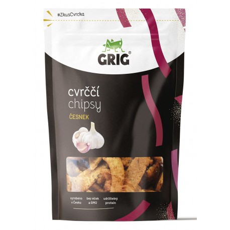 Cvrččí chipsy ČESNEK - GRIG 70g