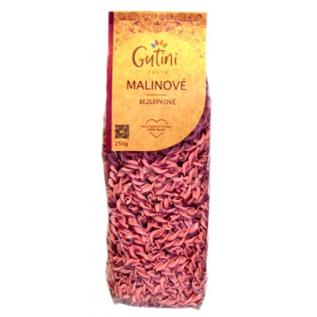 Malinové fusilli 250g bez lepku Gutini