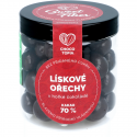 Lískové ořechy v hořké čokoládě Sweet Fiber 160g bez přidaného cukru