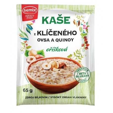 Kaše z klíčeného ovsa a quinoy oříšková bez lepku 65 g Semix