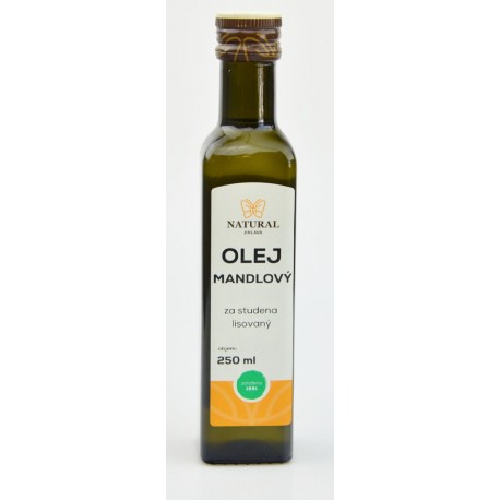 Olej mandlový za studena lisovaný - Natural 250ml