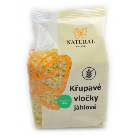 Křupavé vločky JÁHLOVÉ - Natural 200g bez lepku