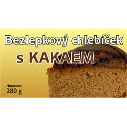 Bezlepkový chlebíček s kakaem 280 g Medánek