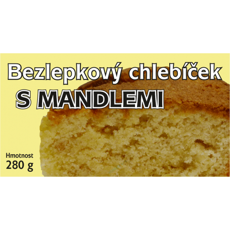 Bezlepkový chlebíček s mandlemi 280 g Medánek