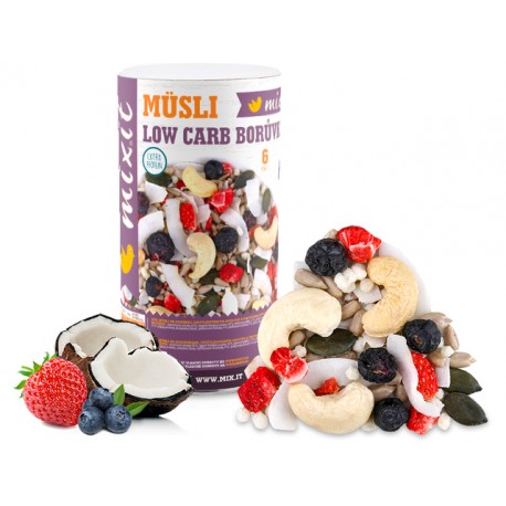 Müsli low carb - Borůvka 400g bez lepku Mixit