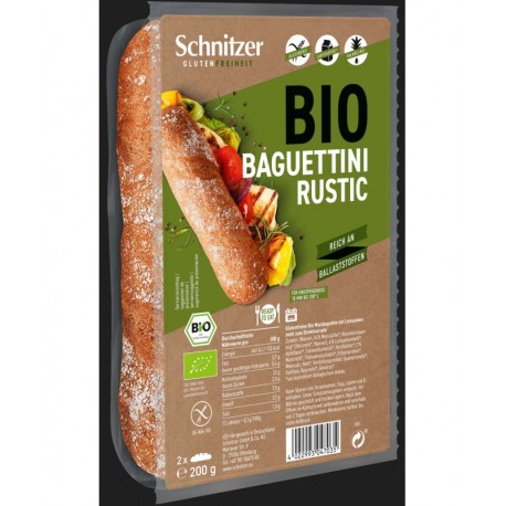 Baguettini Rustic BIO Bez lepku 200g Schnitzer