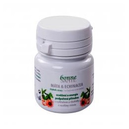 Pastilky bez cukru - MÁTA, ECHINACEA - 7 g Bonne Santé