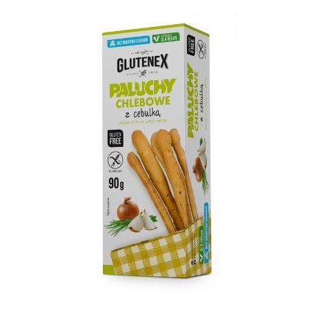 Chlebové tyčinky s cibulí 90g - bez lepku a přidaného cukru Glutenex