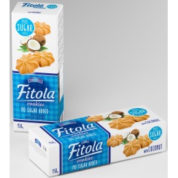 Sušenky BEZ CUKRU se sušeným kokosem 130 g Fitola
