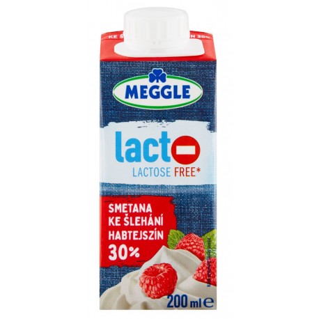 Bezlaktózová smetana ke šlehání 30% - Meggle 200ml