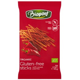 Slané paprikové tyčinky bez lepku BIO Biopont 45 g