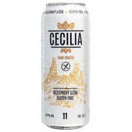 Pivo CECILIA - ležák bez lepku 0,5l PLECH